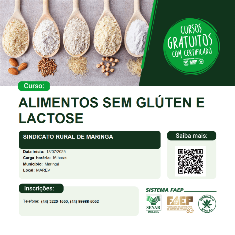 Alimentos sem gluten e lactose