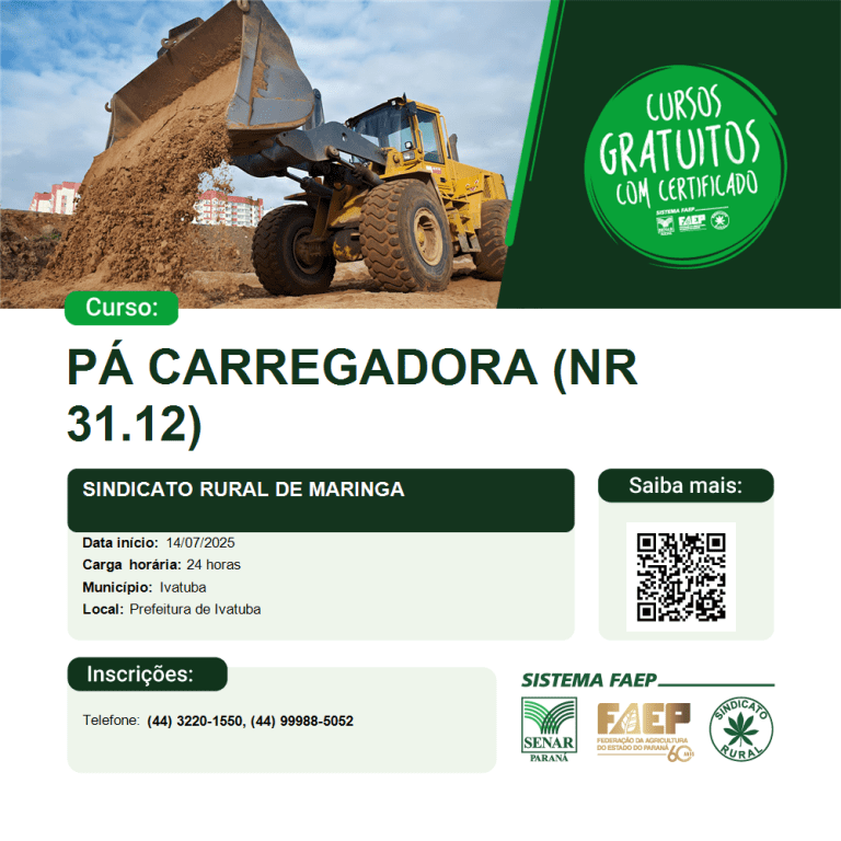 Pa carregadora (NR 31.12)