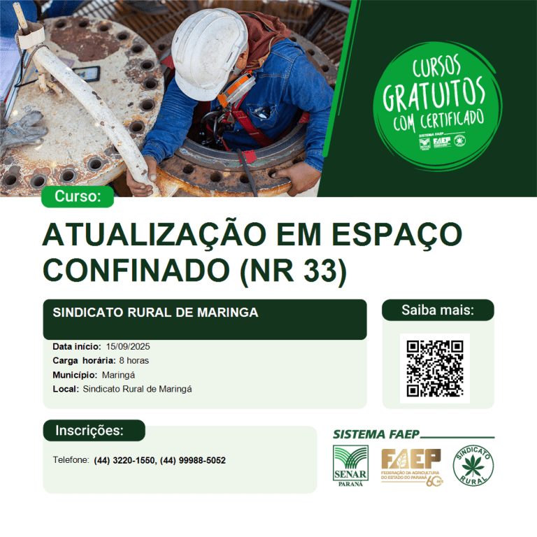 Atualizacao em espaco confinado (NR 33)